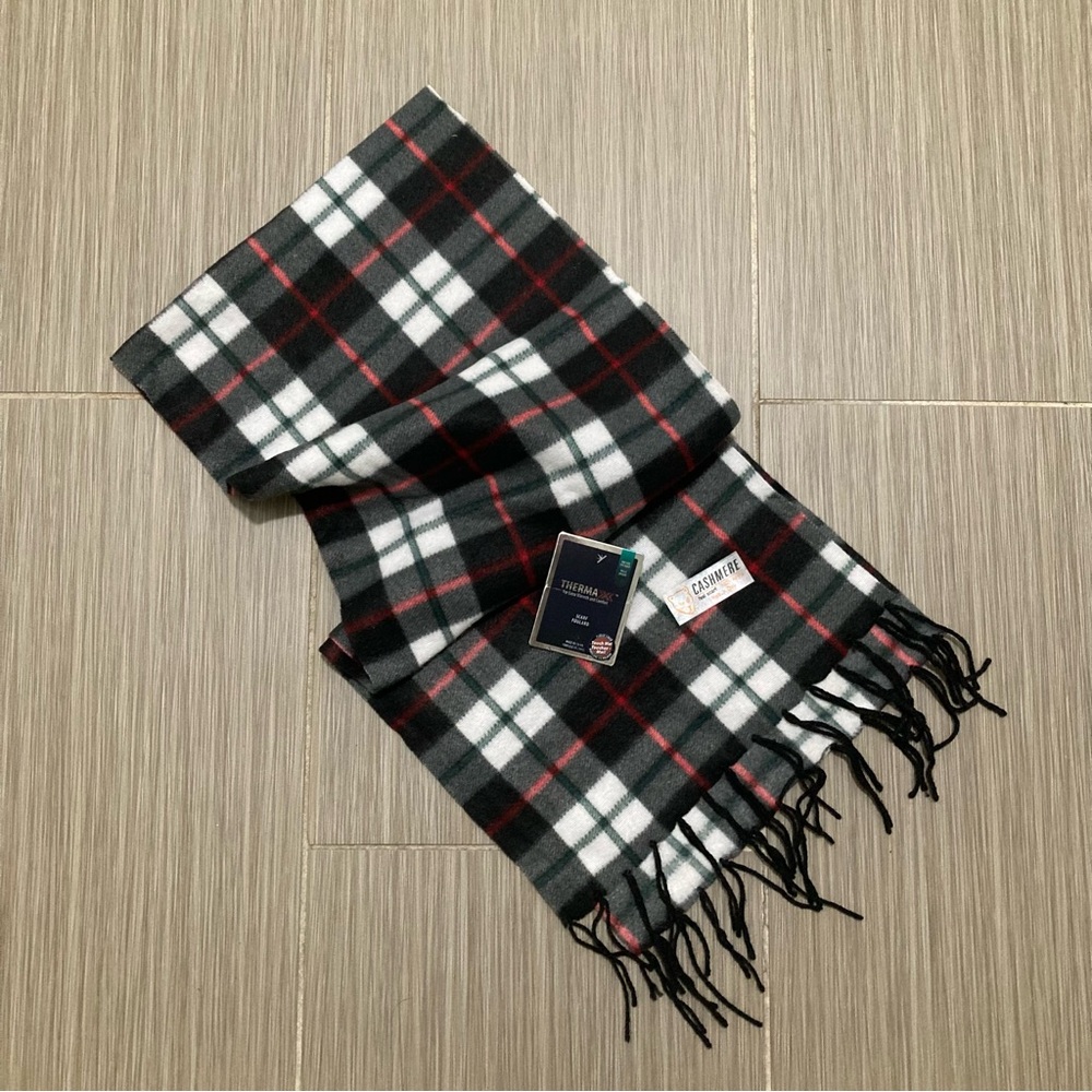 4/$10 - NEW Therma Cashmere-Feel Plaid Scarf
